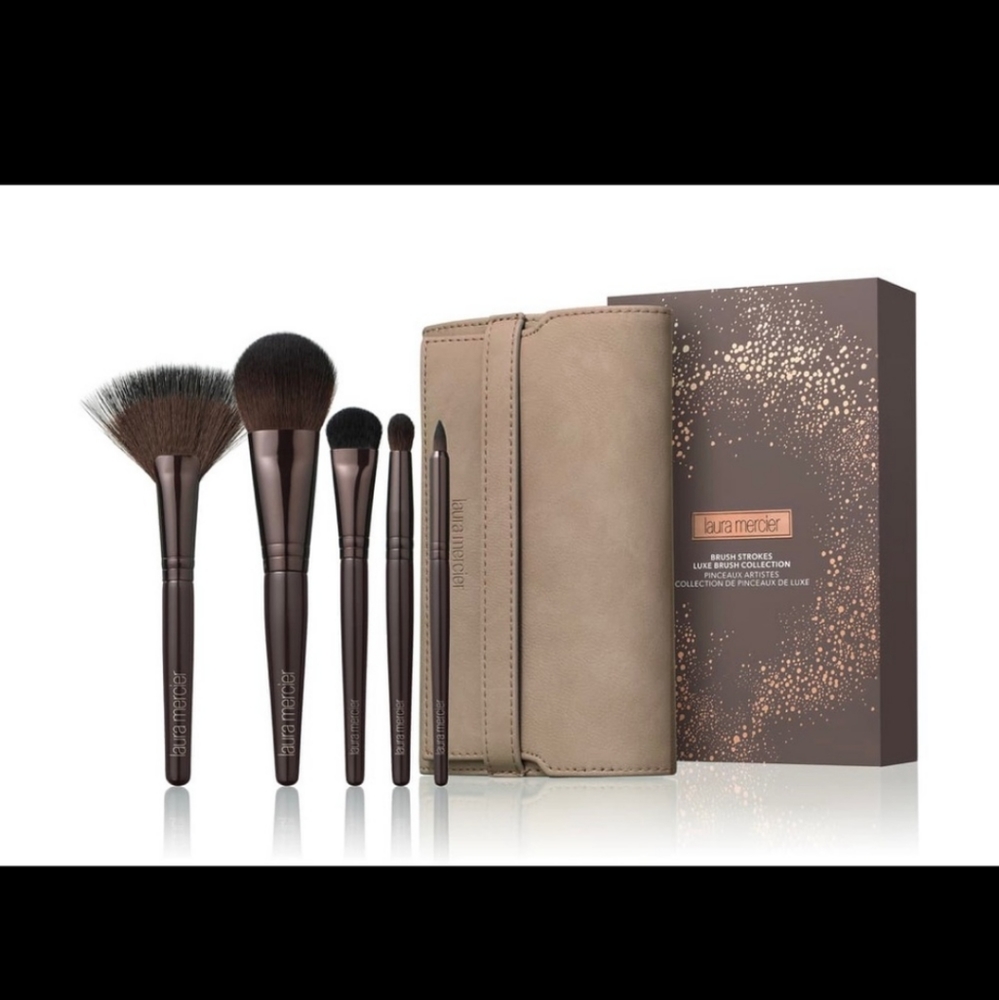 🎁 Laura Mercier - Limited Edition Luxe Brush Collection 5pcs makeup brushes